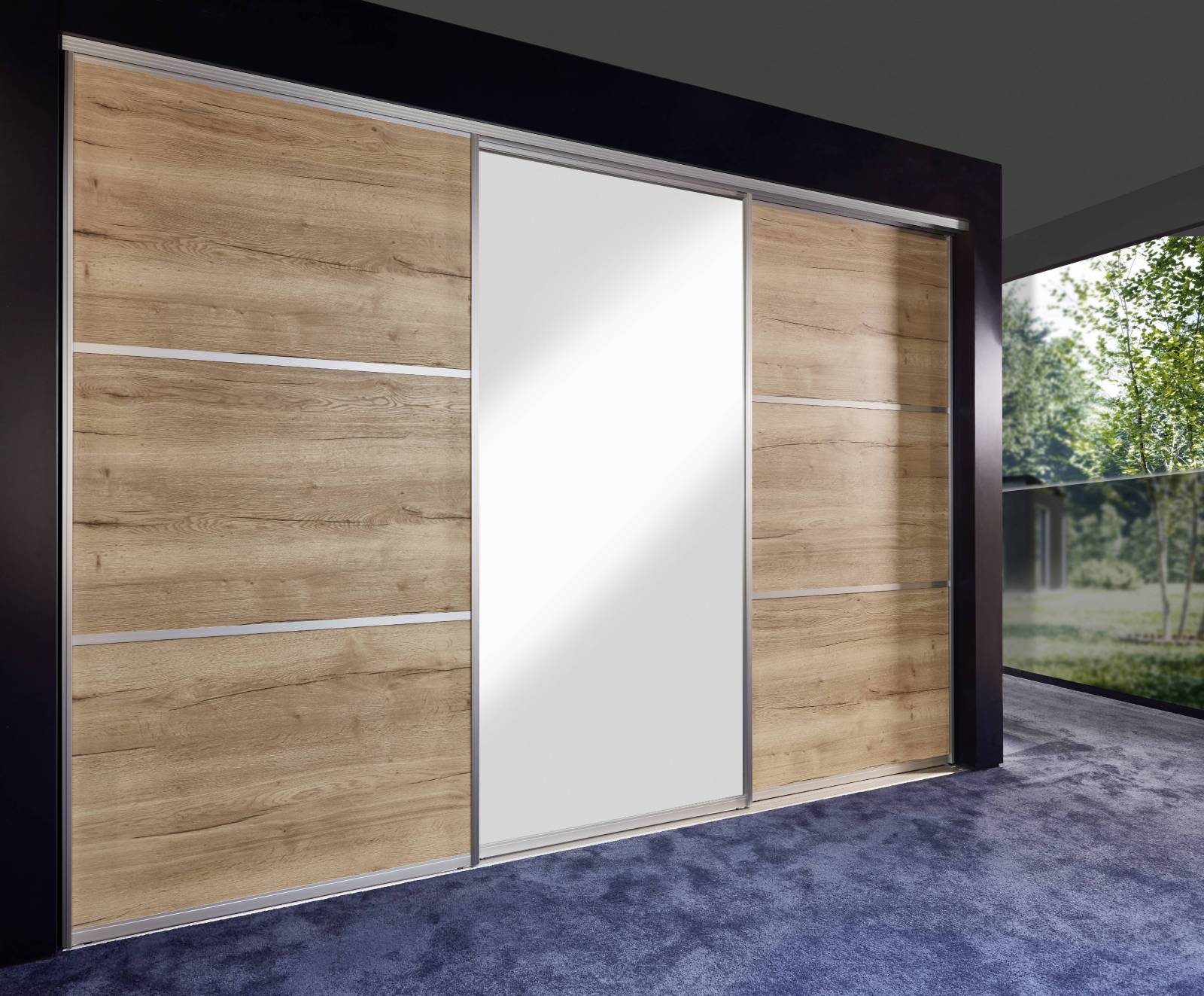 Dressing sur mesure avec portes coulissantes sur-mesure type bois à la Teste-de-Buch