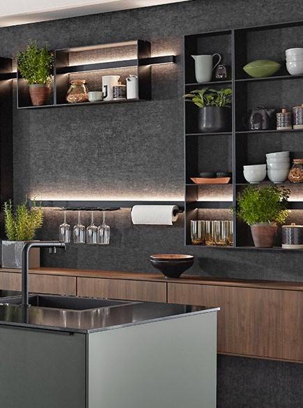 Cuisine Industrielle Velvet vert mat à Talence près de Bordeaux