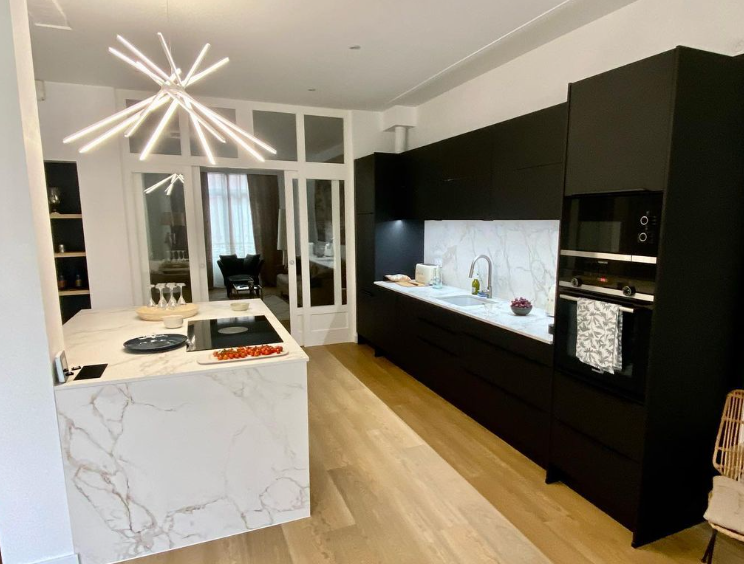 Cuisine haut de gamme de qualité équipée d'électroménager encastrables Mérignac